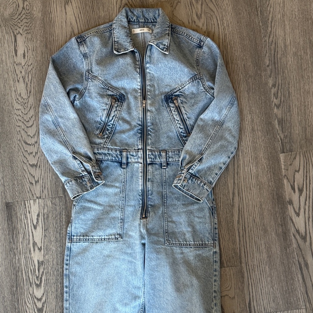 Mango Denim Jumpsuit